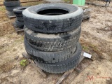 (4) 22.5 TRUCK TIRES