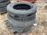 (3) 22.5 TRUCK TIRES