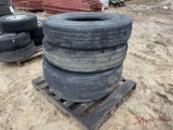 (4) 22.5 TRUCK TIRES