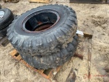 (2) 10.00-20 TIRES AND WHEELS