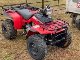 HONDA FOURTRAX 250 FOUR WHEELER, FRONT AND REAR RACK, GAS ENGINE