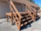 8' x 4' WOODEN PLATFORM W/ STEPS, 44