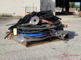 LOT OF VARIOUS HOSE, ELECTRICAL WIRE COVER.