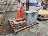 BOLT BINS, SAFETY CONES, DOT LETTERING, PUNCHES, RAG BIN