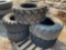 (5) 12-16.5 BACKHOE/SKID STEER TIRES