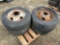 (6) 8 R 17.5 TIRES AND STEEL WHEELS
