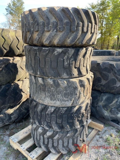 (5) 12-16 SKID STEER TIRES
