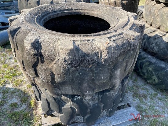 (2) 19.5L-24 BACKHOE TIRES