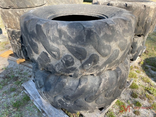 (2) 19.5L-24 BACKHOE TIRES