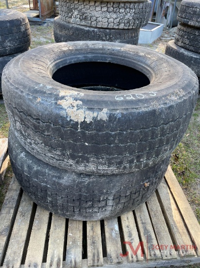 (2) 385/65 R22.5 TIRES