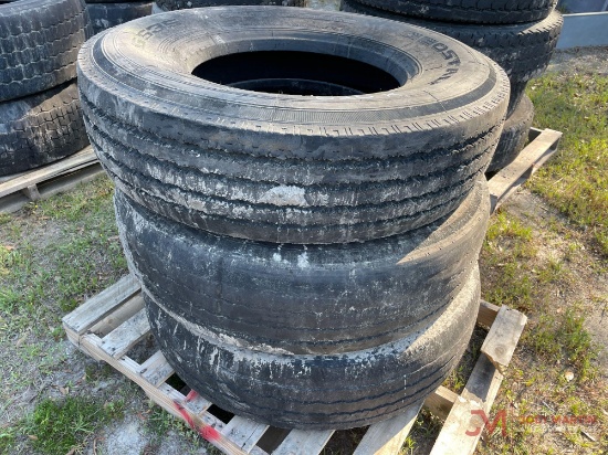 (3) 315/80 R22.5 TIRES