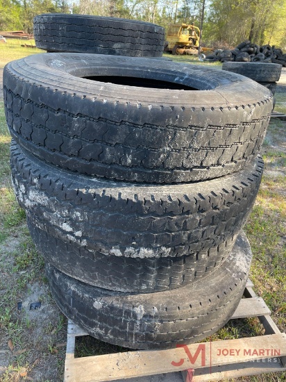 (4) 11 R 22.5 TIRES