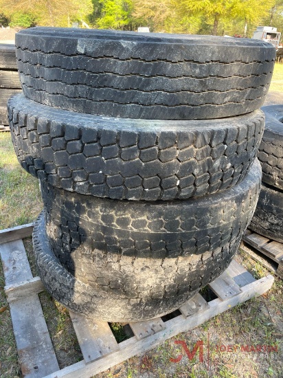 (5) 11 R 22.5 TIRES