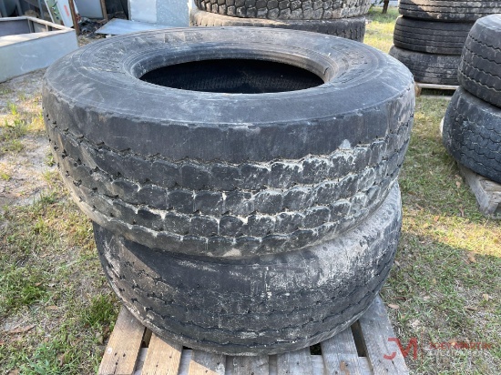 (2) 385/65 R22.5 TIRES