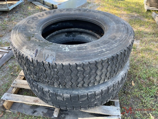 (2) 11 R 22.5 TIRES