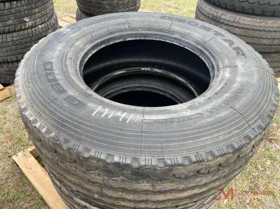 (2) 385/65 R22.5 SUPER SINGLE TIRE