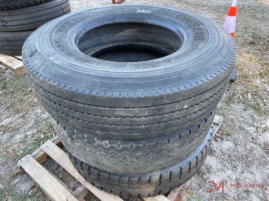(3) 22.5 TRUCK TIRES