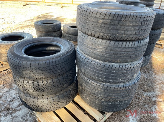 (5) 265/70 R17 TIRES, (3) 245/75 R17 TIRES