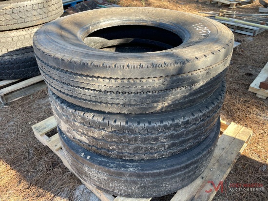 (3) 11R 22.5 TIRES