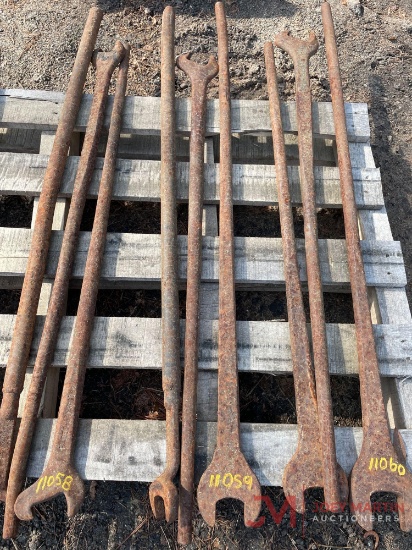 (3) LONG HANDLE WRENCHES