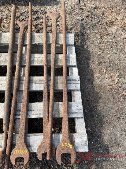 (3) LONG HANDLE WRENCHES