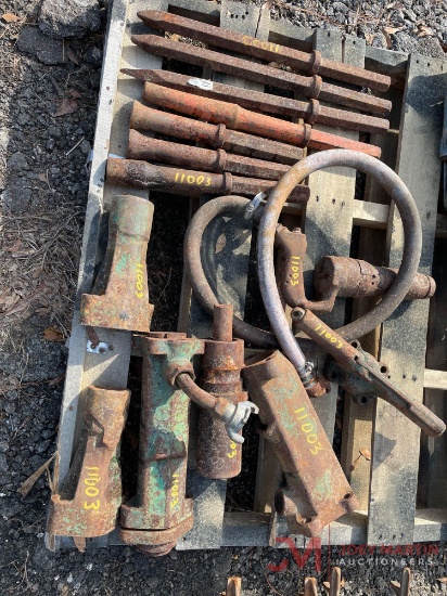 SULLAIR AIR HAMMER, PARTS AND BITS