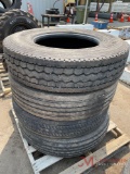 (4) 11R 22.5 TIRES