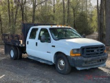 2001 FORD F350 SUPER DUTY FLATBED TRUCK