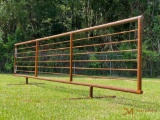 (1) NEW 24FT 8 BAR FREE STANDING PANEL