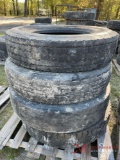 (4) 11 R 24.5 TIRES