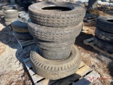 (2) 8 R 19.5 TIRES, (1) 9.5 R 16.5 TIRE WITH WHEEL, (1) 10.00 R 20 TIRE AND WHEEL