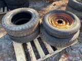 6.00 R16 TIRE AND 235/85 R16 TIRE AND (2) 8.75 R16.5 TIRES