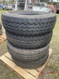 (4) 315/80 R22.5 TIRES