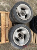 (4) 225/50 R15 TIRES AND ALUMINUM WHEELS, (4) 275/65 R20 PICK UP TIRES