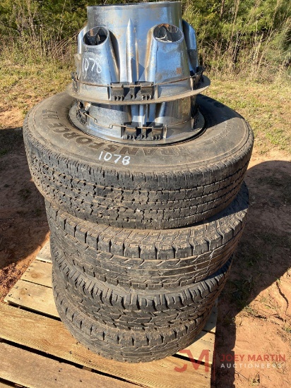 PALLET...OF VARIOUS TIRES AND WHEELS