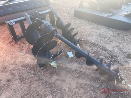 HYDRAULIC AUGER SKID STEER ATTACHMENT