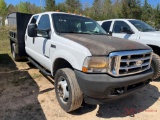 2002 FORD F450 FLAT BED TRUCK