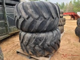 (2) TWIN 428 FORESTRY TIRES AND WHEELS