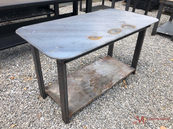 57IN HEAVY DUTY METAL SHOP TABLE