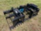 76IN HYDRAULIC DUAL CYLINDER ROOT GRAPPLE SKID STEER ATTACHMENT