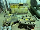 CAT D9H ENGINE BLOCK, HEADS, CRANK SHAFT, COVER, PISTONS, AND VARIOUS PARTS