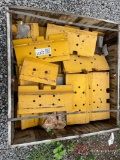 CRATE OF DOZER TRACK PADS