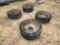 (4) SOLID SKID STEER TIRES