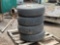 (4) USED 205/75R15 WHEELS AND TIRES