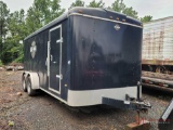 16FT ENCLOSED TANDEM AXLE TRAILER