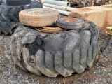 (3) USED TIRES AND WHEELS