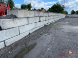 (1) 72IN X 32IN X 18IN CONCRETE BARRIER BLOCK