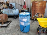 35 GALLONS OF DEGREASER, W/ MANUAL PUMP