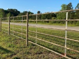 NEW 20' CONTINUES FENCE PANEL, 8-BAR, 4.5FT TALL