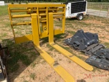 LOADER FORKS WITH HYDRAULIC SIDE SHIFT